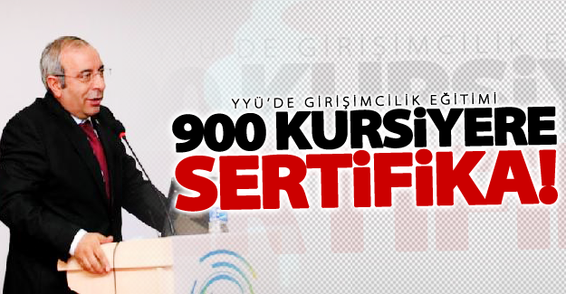YYÜ’de girişimcilik eğitimi alanlara sertifikaları verildi