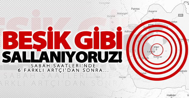 SON DAKİKA! Van'da korkutan bir deprem daha!
