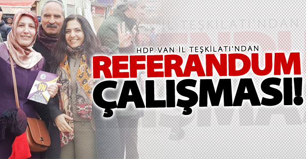 HDP Van il teşkilatının 'Referandum' çalışmaları devam ediyor