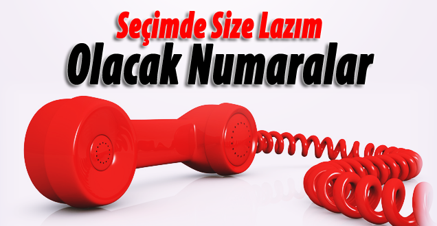 Seçimde size lazım olacak numaralar