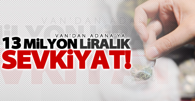 Van'dan Adana'ya uzanan 13 milyon liralık uyuşturucu sevkiyatı