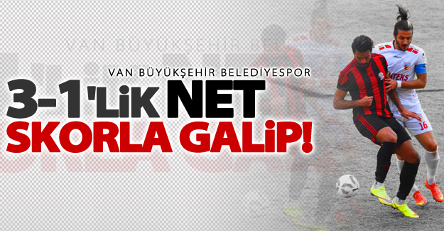 Van Büyükşehir Belediyespor Tekirdağspor’u 3-1 mağlup etti