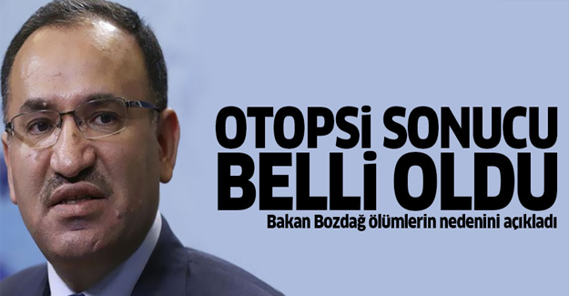 Bozdağ'dan 'kimyasal silah' açıklaması