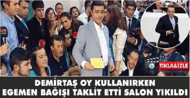 Selahattin Demirtaş oyunu kullandı!