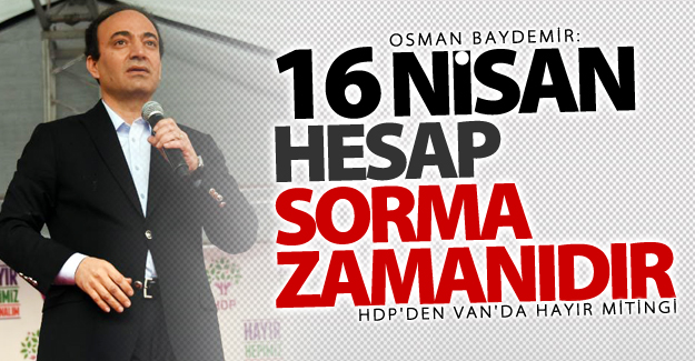 HDP'den Van'da hayır mitingi