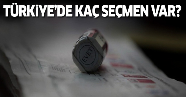 Türkiye'de toplam kaç seçmen var? İşte yanıtı