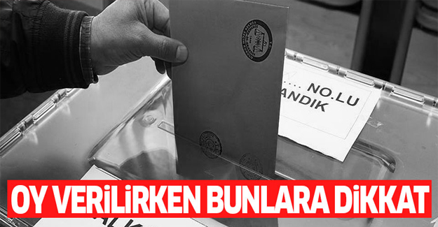 Referandumda oy kullanırken bunlara dikkat