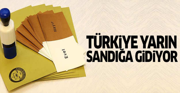 Türkiye yarın sandık başına gidiyor