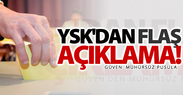 YSK Başkanı Sadi Güven'den 'mühürsüz pusula' açıklaması