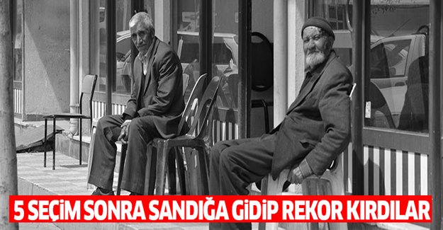 Beş seçim sonra sandığa gidip rekor kırdılar