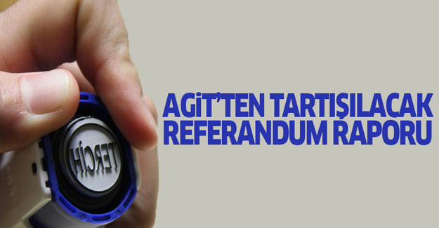 AGİT'ten tartışılacak referandum raporu