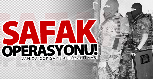 Van'da şafak operasyonu! 16 gözaltı