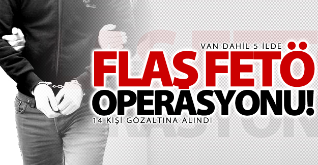 Van dahil 5 ilde operasyon! 14 gözaltı