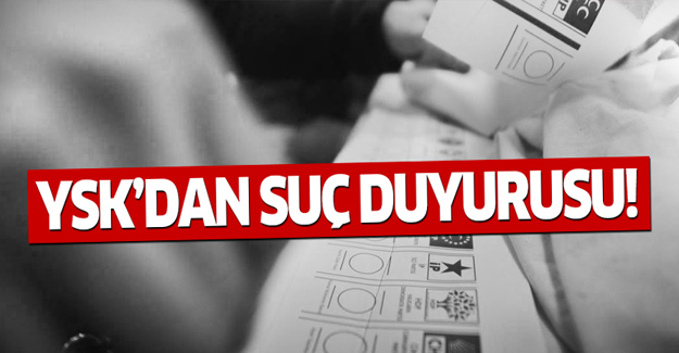 YSK'dan 'referandum eleştirilerine' suç duyurusu!