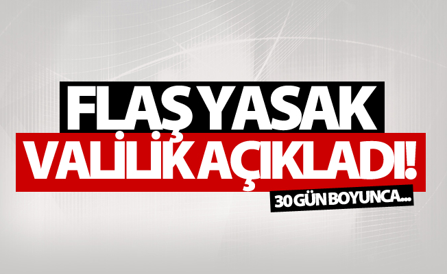 Van Valiliği'nden flaş yeni yasak kararı