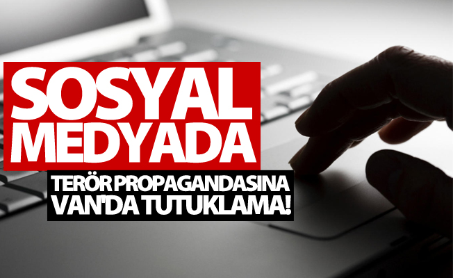 Van'da sosyal medyada terör propagandasına tutuklama!