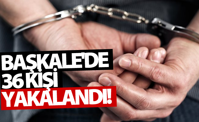 Van'da 36 yabancı uyruklu yakalandı