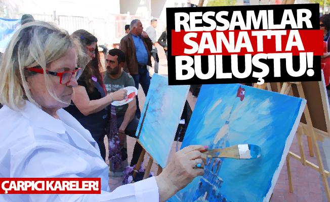 Ressamlar Sanat Sokağı'nda Buluştu