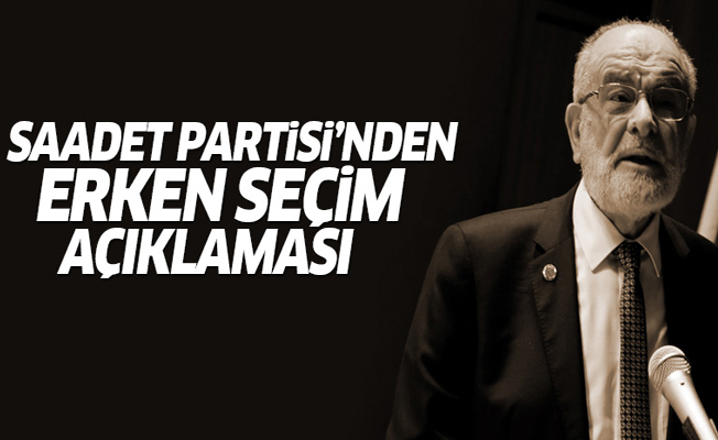 Temel Karamollaoğlu'ndan erken seçim açıklaması