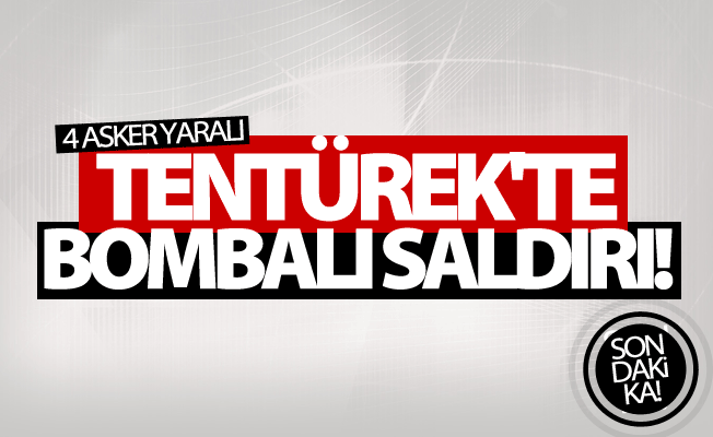 Tendürek'te askeri araca bombalı saldırı: 4 asker yaralı!