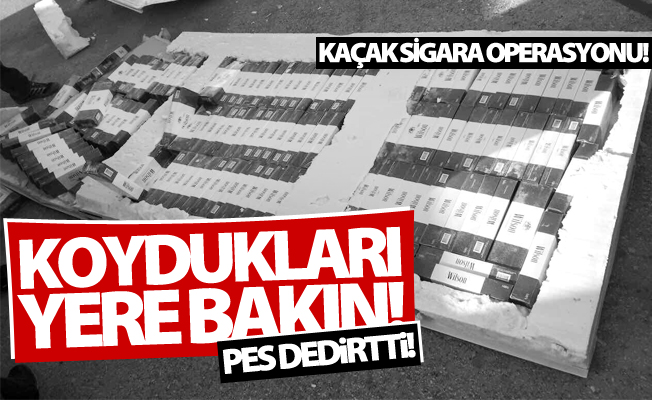 Van’da kaçak sigara operasyonu!