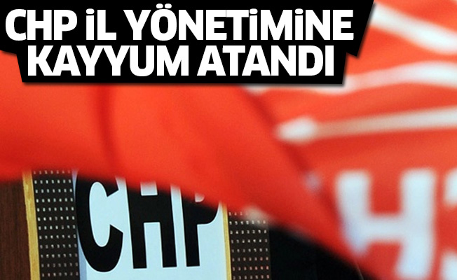 CHP İl Yönetimine kayyum atandı