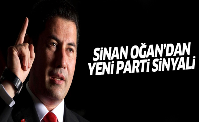 Sinan Oğan'dan yeni parti sinyali