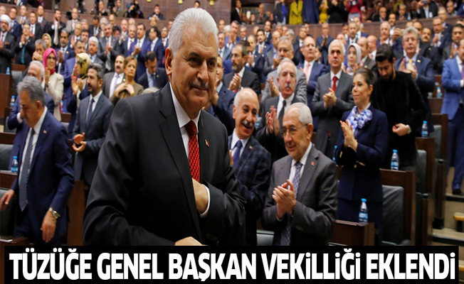 AK Parti tüzüğüne Genel Başkan Vekilliği eklendi