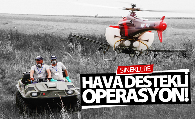 Van’da insansız hava aracıyla sivrisinek mücadelesi