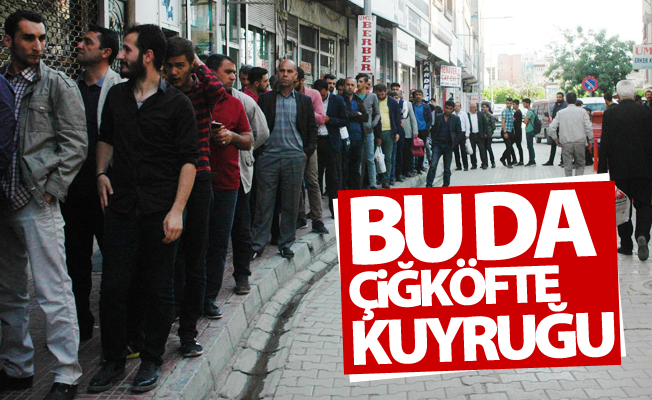 Bu da Van'da çiğköfte kuyruğu!