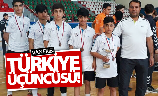 Van ekibi Türkiye üçüncüsü oldu