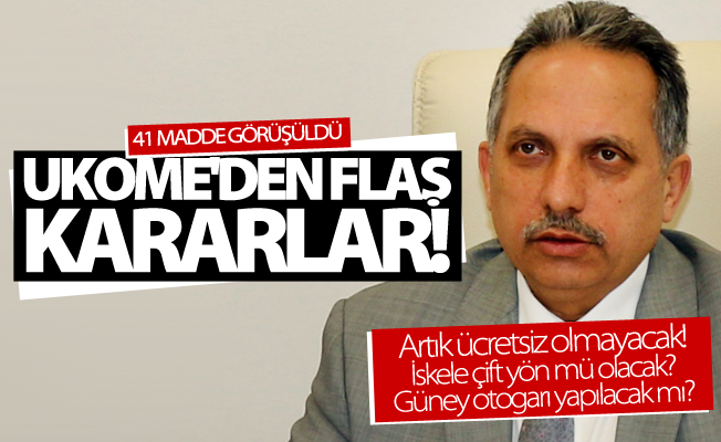 UKOME 2. Olağan toplantısı yapıldı! İşte alınan kararlar