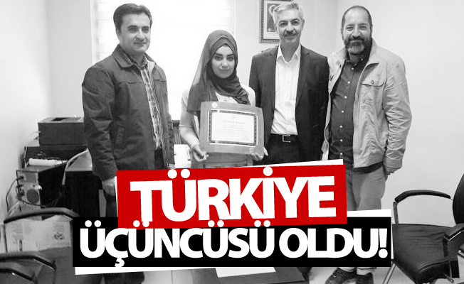 Vanlı öğrenci Türkiye üçüncüsü oldu