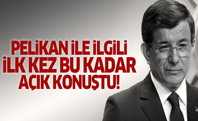 Davutoğlu'ndan 'Pelikan' açıklaması!