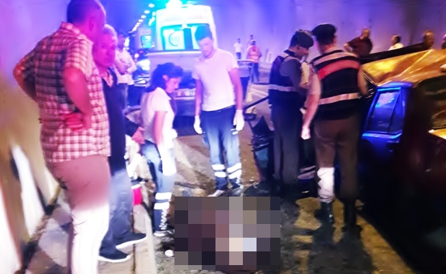 Tünel içerisinde trafik kazası: 2 ölü, 1 yaralı