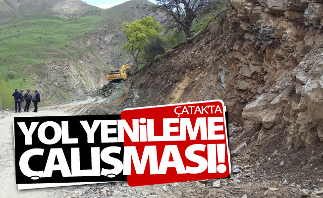 Çatak’ta mahalle yol yenileme çalışması