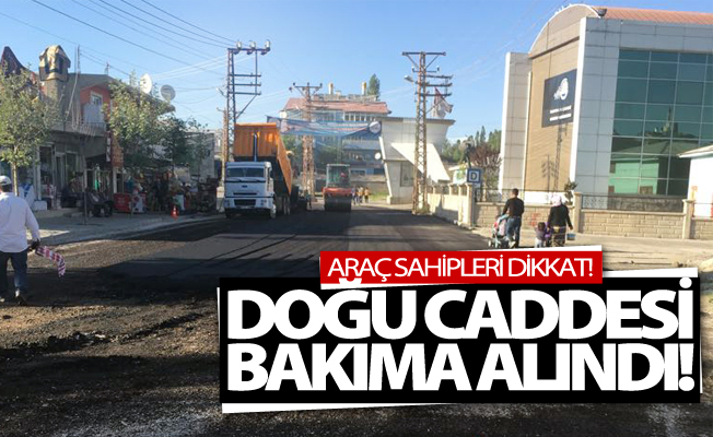 Van’da Doğu caddesi bakıma alındı