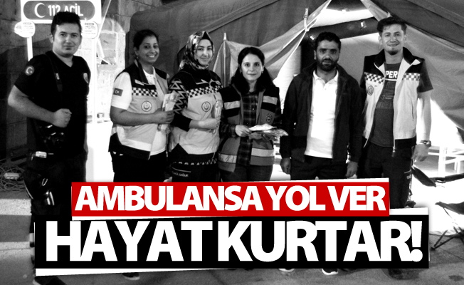 Van’da ‘Ambulansa Yol Veriyorum, Hayat Kurtarıyorum’ projesi