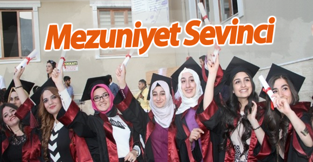 Van'da mezuniyet sevinci