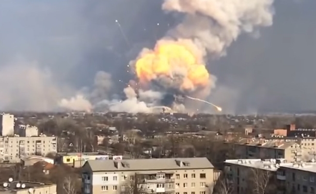 Ukrayna'da patlama! Çok sayıda ölü ve yaralı var