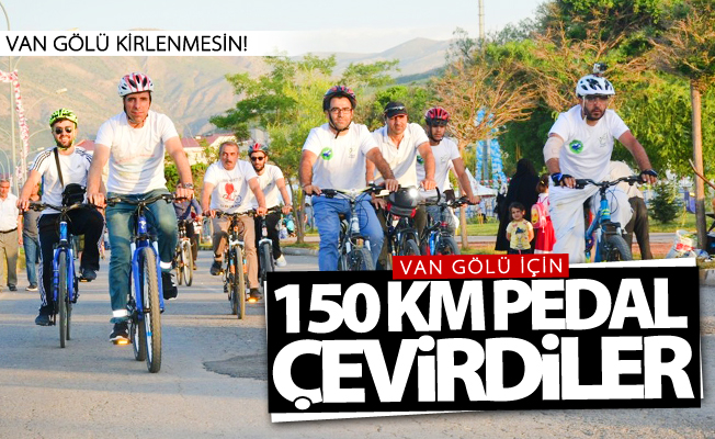 Van Gölü İçin 150 Km pedal çevirdiler