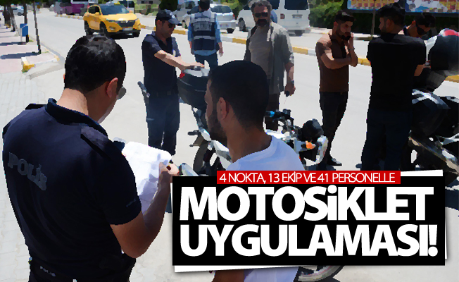 Van'da motosiklet uygulaması!