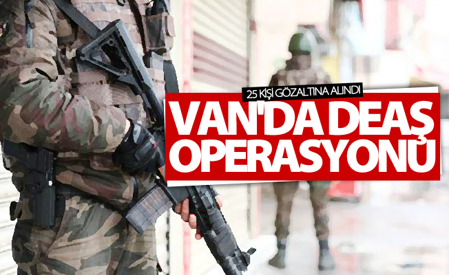 Van merkezli DEAŞ operasyonu: 25 gözaltı