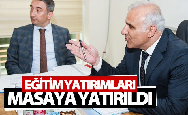 Zorluoğlu başkanlığında Van eğitim yatırımları masaya yatırıldı