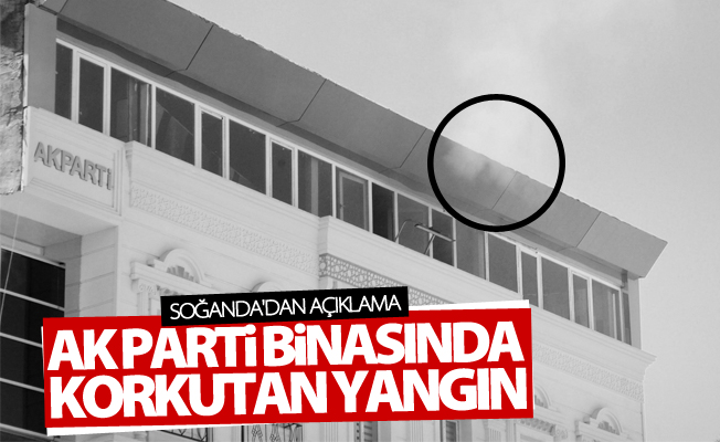 Ak Parti Van il binasında dumanlar yükseliyor