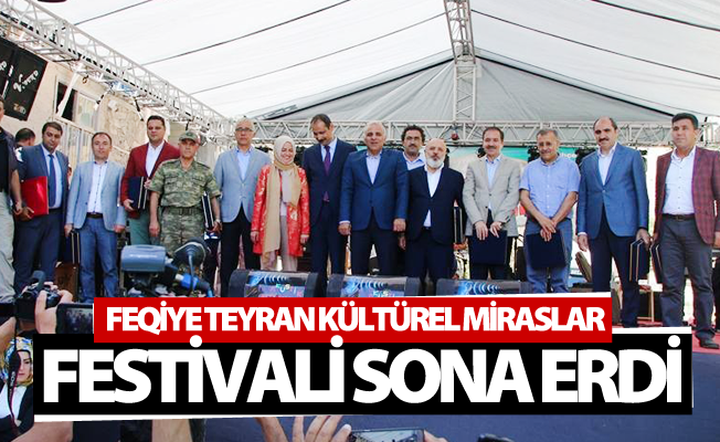 Feqiye Teyran Kültürel Miraslar Festivali sona erdi
