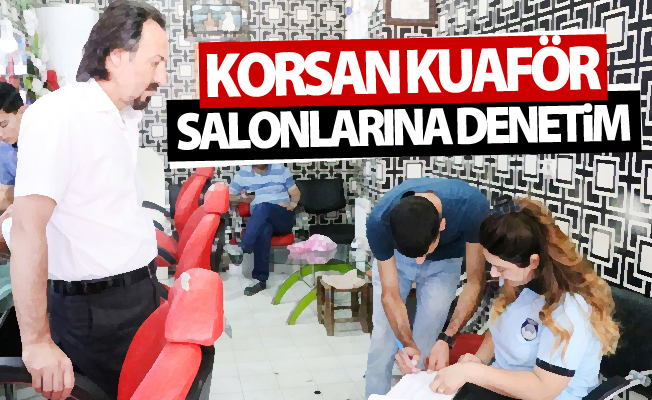 Van'da korsan kuaför salonlarına denetim