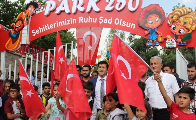 Başkale’de şehitler anısına parka “Park 250” ismi verildi