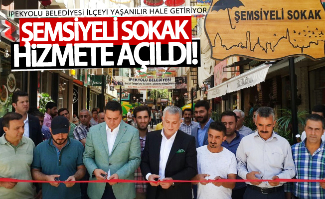 Şemsiyeli Sokak hizmete açıldı