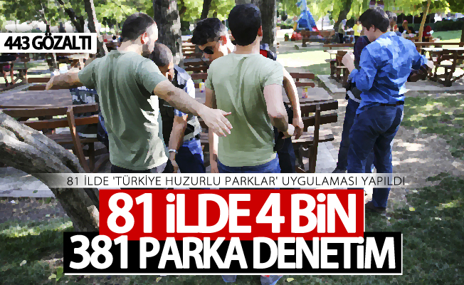 81 ilde 'Türkiye Huzurlu Parklar' uygulaması yapıldı